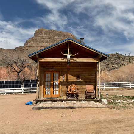 Experience the history of the wild west with an overnight stay in a rustic Grand Canyon Western Ranch Cabin!